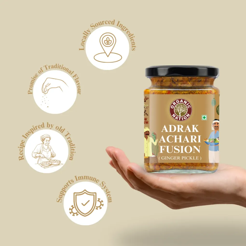 ADRAK ACHARI FUSION (Ginger Pickle) view 7