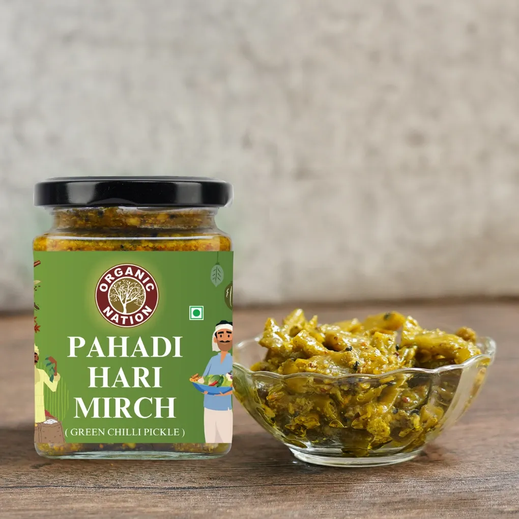 PAHADI HARI MIRCH (Green Chilli Pickle)