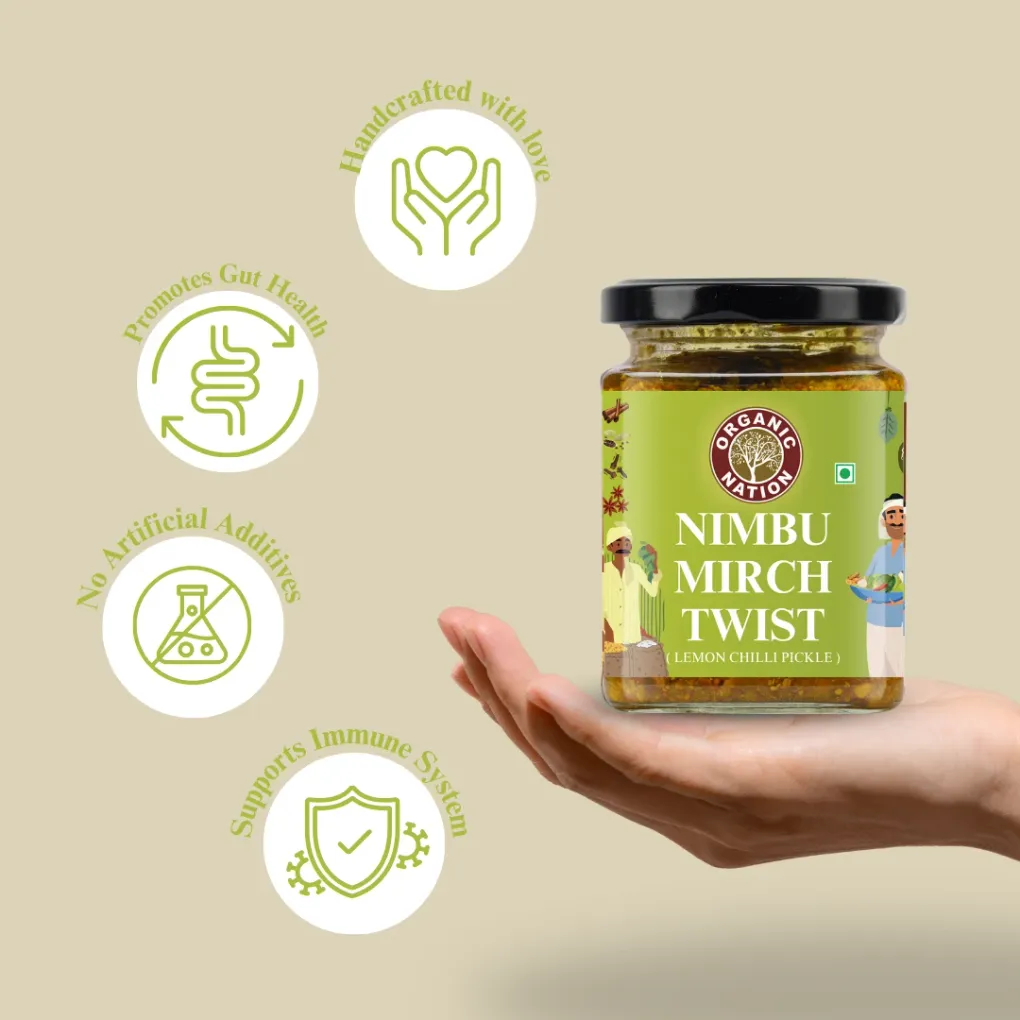 NIMBU MIRCH TWIST (Lemon Chilli Pickle) view 6