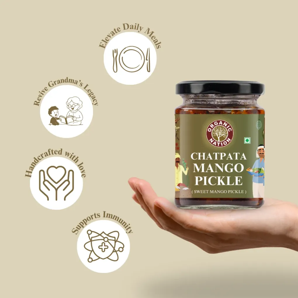 CHATPATA MANGO PICKLE (Sweet Mango Pickle) view 6